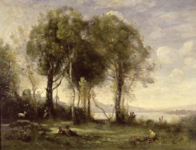 Los cabreros de Castel Gandolfo, 1866 de Jean Baptiste Camille Corot